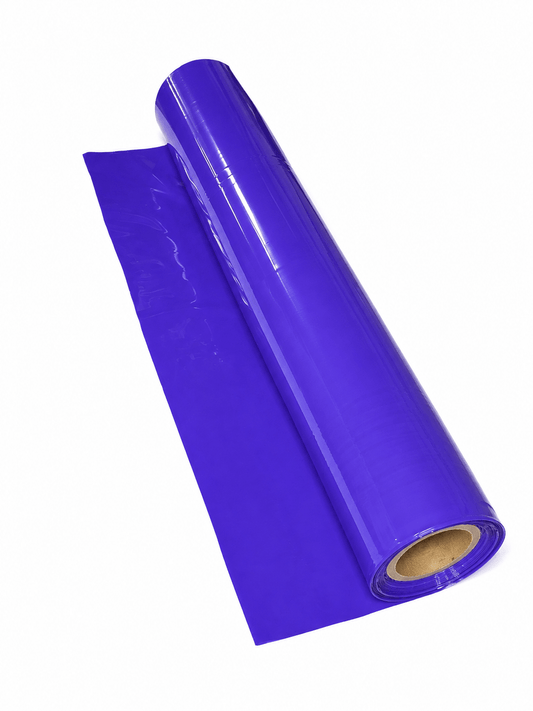heavy duty colored table coverings - 2mil purple roll in centerfold format for versatile protection