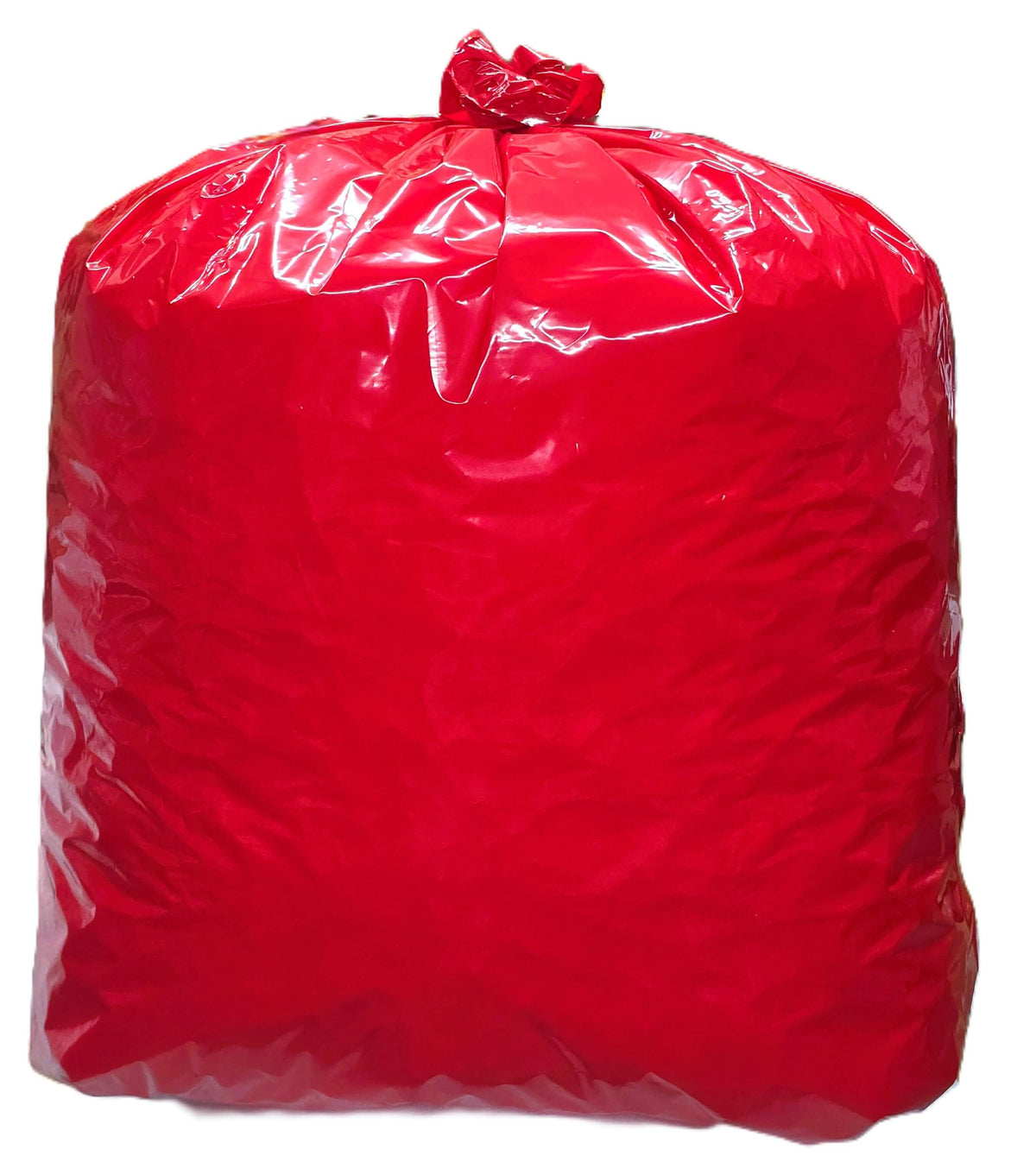 100 count - 30 Gallon Heavy-Duty Trash Liners in Various Colors, Red
