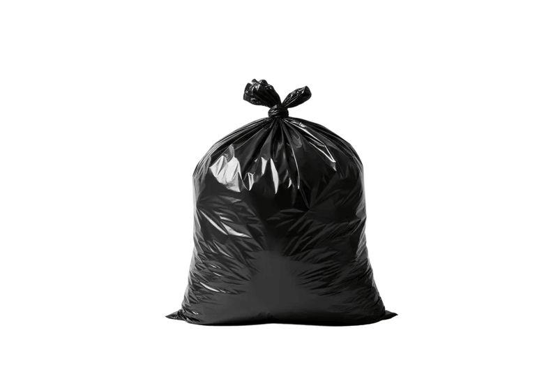 100 count - 30 Gallon Heavy-Duty Trash Liners in Various Colors, Black