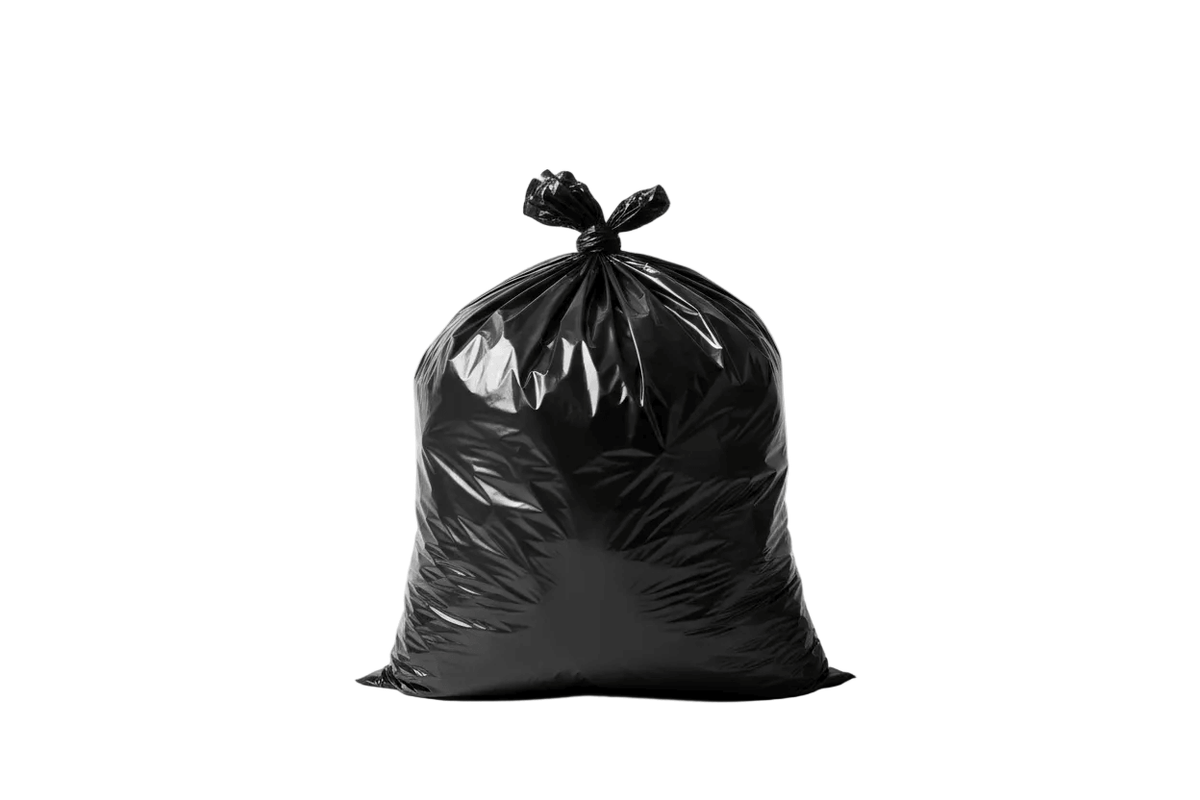 100 count - 30 Gallon Heavy-Duty Trash Liners in Various Colors, Black