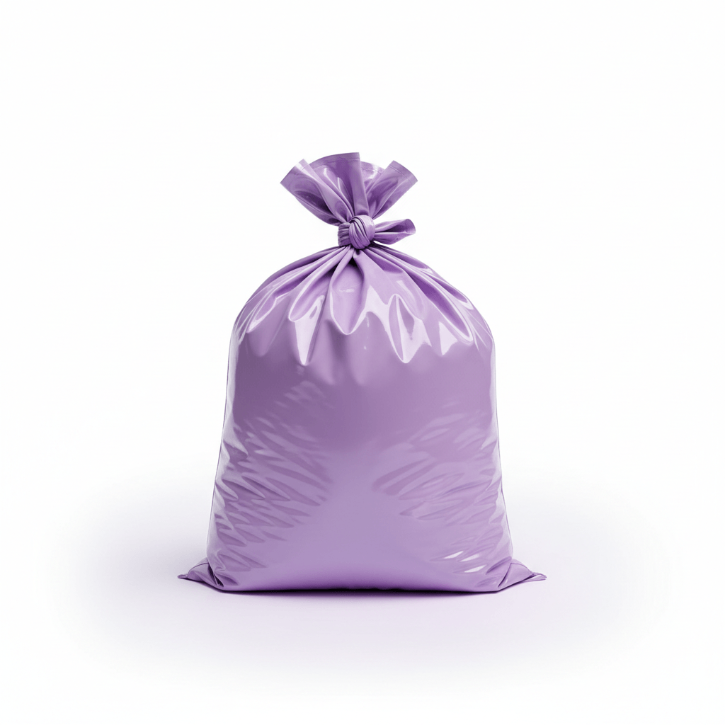 100 count - 30 Gallon Heavy-Duty Trash Liners in Various Colors, Lavender