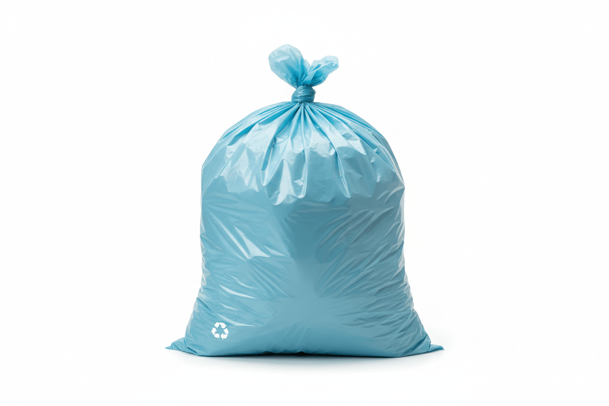 100 count - 30 Gallon Heavy-Duty Trash Liners in Various Colors, Light Blue