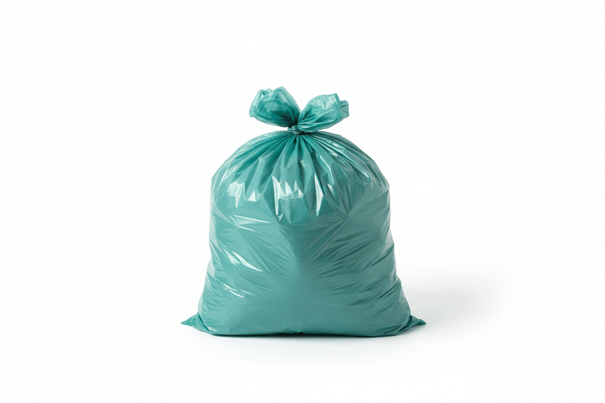100 count - 30 Gallon Heavy-Duty Trash Liners in Various Colors, Teal